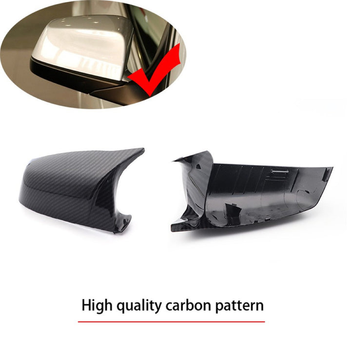Car Craft Compatible With Bmw 5 Series E60 2004-2010 6 Series E63 2004-2011 Side Rear View Wing Mirror Cap Cover Replacement Style Carbon Fiber Look Gc E60 019 020 Cf CC-10670