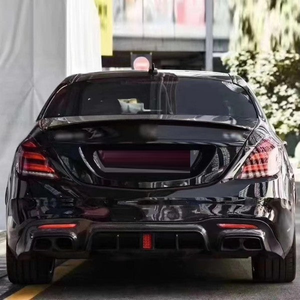 Car Craft Compatible With Mercedes Benz E Class W213 2016-2020 E63 Amg Bumper Brabus Bodykit Front Lip Diffuser Exhaust Tip Fog Gril Cover Trim Spoiler Real Carbon Fiber - CAR CRAFT INDIA