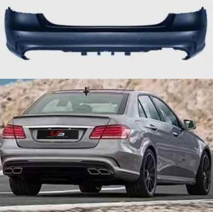 Car Craft Compatible With Mercedes Benz E Class W212 Lci 2014-2016 Rear Bumper Upgrade Convert To Amg E63 Amg Bumper Bodykit Gc W212-006 CC-9707 - CAR CRAFT INDIA