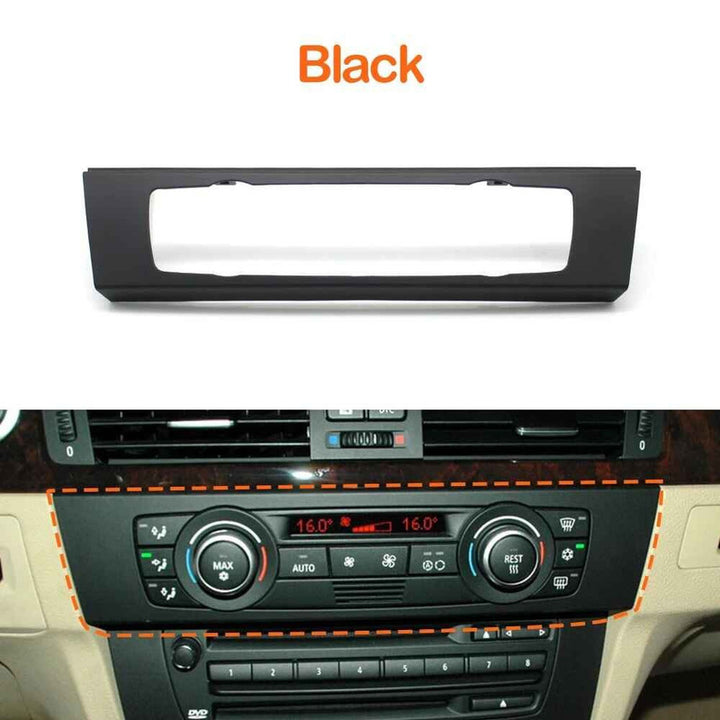 Car Craft Compatible With Bmw 3 Series E90 E91 E92 E93 2004-2012 Car Dashborad Interior Central Air Conditioning Cd Console Cover Hvac Trim Panel C 64116956736 Black
