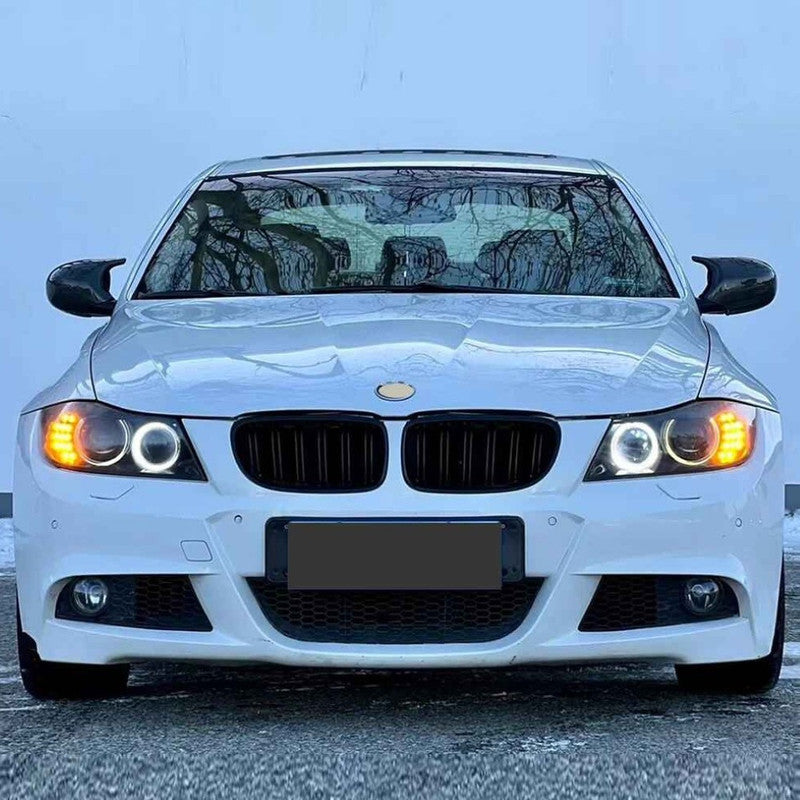 Car Craft Compatible With Bmw 3 Series E90 Lci 2009-2012 Front Bumper Upgrade Convert To M Sport Mt M Tech Bodykit Bumper With Fog Hole Mesh - CAR CRAFT INDIA