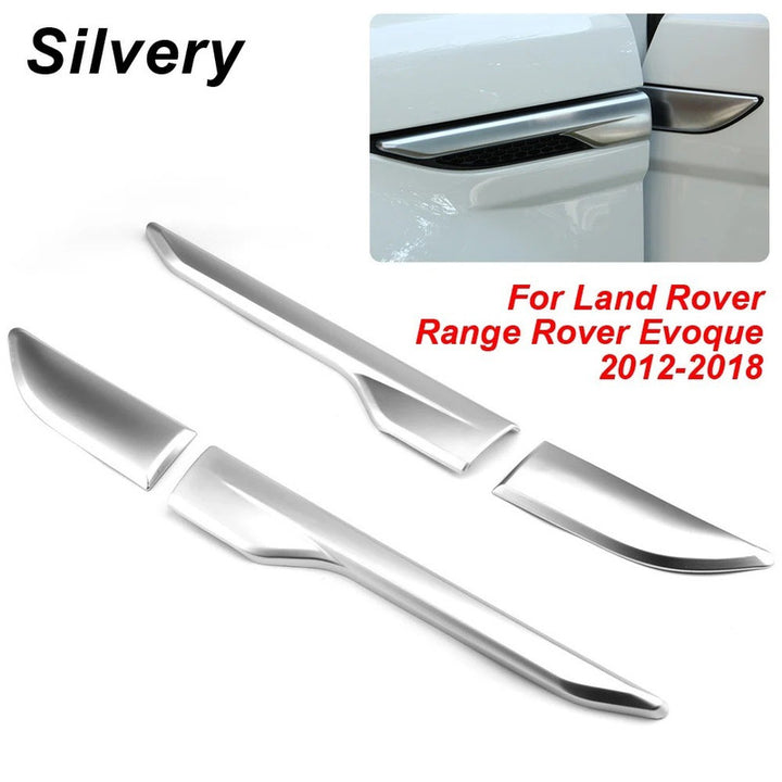 Car Craft Compatible With Land Rover Range Rover Evoque 2012-2018 Fender Side Air Vent Outlet Cover Trim Decorative Left Big Silver - CAR CRAFT INDIA