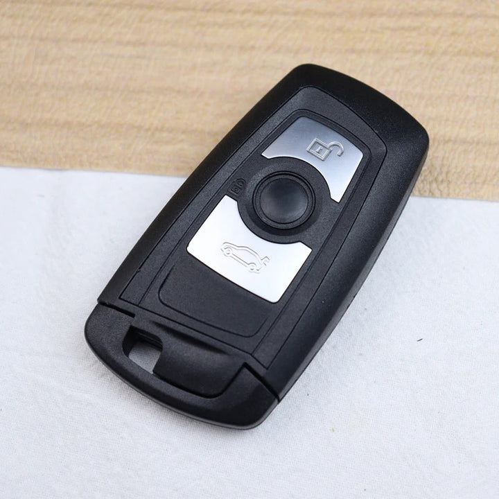 Car Craft Compatible With Bmw 1 2 3 4 5 6 7 X1 X3 X4 X5 X6 X7 Z4 Series Upgrade Key Cover Case To New Style Car Key Cover Shell With Blade 3 Button Black Bm-ks- 33black