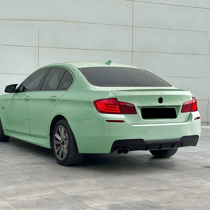 Car Craft Compatible With Bmw 5 Series F10 2010-2017 M Sport M5 Rear Bumper Lip Splitter Diffuser Skirts 00- Carbon Fiber Look Zst-1424 00-cf Carbon Fiber Look - CAR CRAFT INDIA