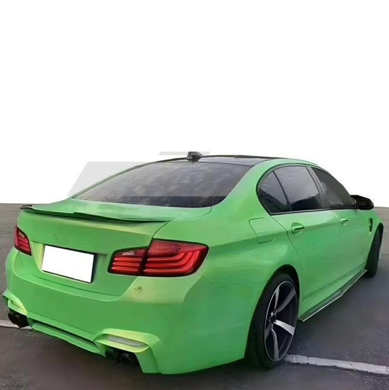Car Craft Compatible With Bmw 5 Series F10 2010-2017 M4 Exhaust Tips Tail Pipe Midpipe Muffler With Clamp Akrapovic Chrome CC-10682