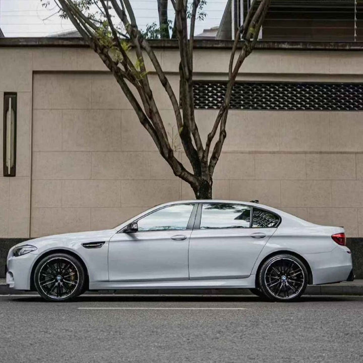 Car Craft Compatible With Bmw 5 Series F10 2010-2017 Exhaust Tips Tail Pipe Midpipe Muffler With Clamp Akrapovic Carbon Fiber Look M Sport M4 Style