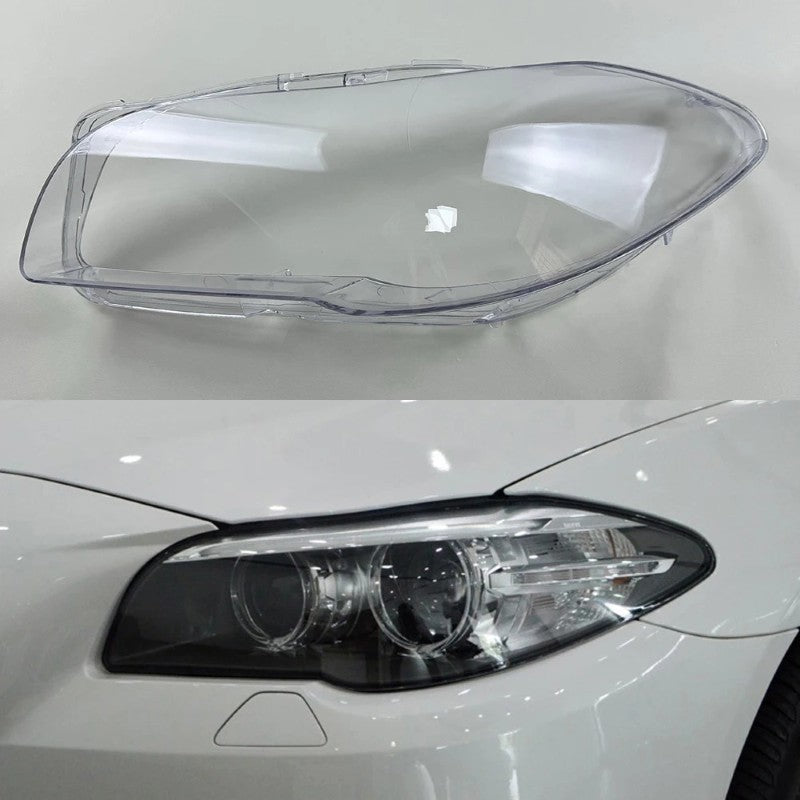 Car Craft Compatible With Bmw 5 Series F10 2010-2017 Car Front Headlights Headlamp Glass Lenses Cover Dust Shell Transparent Plexiglass Lampshade Ddz-f10/f18-r Right - CAR CRAFT INDIA
