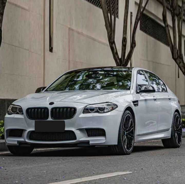 Car Craft Compatible With Bmw 5 Series F10 2010-2017 Upgrade Facelift Convert To M Sport M5 Bodykit Front Bumper Skirt With Fog Lamp Hole Gc F10/18-009