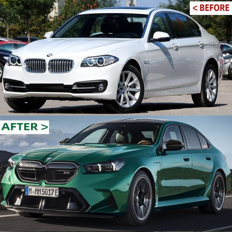 Car Craft Compatible With Bmw 5 Series F10 2010-2017 Upgrade Facelift Conversion Kit To 5 Series G68 M5 M Sport 2024+ Bodykit Bumper Grill Side Skirts Lip Headlight Taillight Trunk Hood Lip