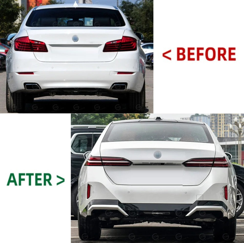 Car Craft Compatible With Bmw 5 Series F10 2014-2017 Lci Upgrade Facelift Convert To 5 Series G60 G68 2024 M Tech M5 Bodykit Headlight Taillight Hood Bumper Glass Fender CC-5650 - CAR CRAFT INDIA