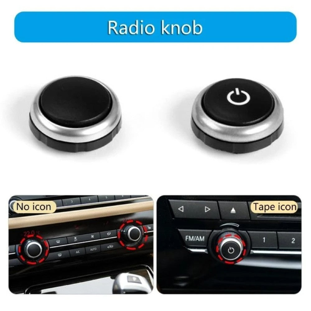 Car Craft Compatible With Bmw 5 Series F10 F07 Gt 11-17 6 Series F06 11-15 7 Series F01 F02 F04 09-15 X5 X6 F15 F16 14-18 Front Console Radio Music Player Volume Knob Switch Button 61319230047 Without Letter CC-7929 - CAR CRAFT INDIA