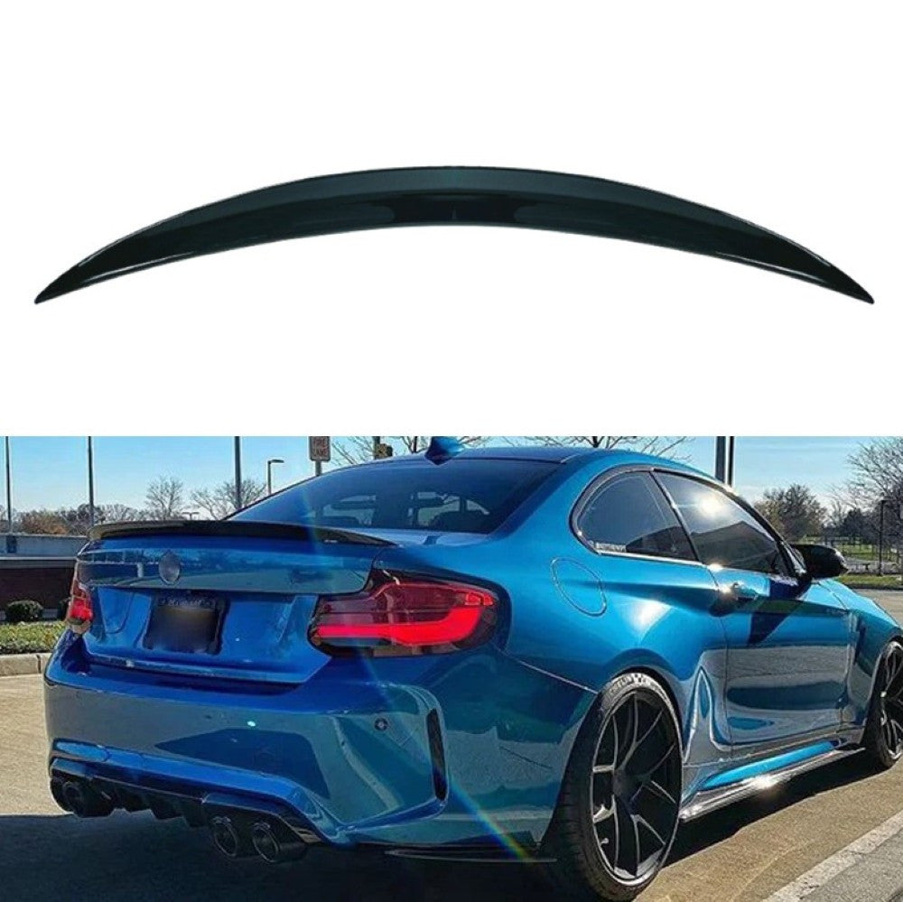 Car Craft Compatible With Bmw 1 Series F20 2 Series F22 M2 F87 2014-2019 Rear Trunk Wing Boot Lip Wing Spoiler M Performance Mp Gc F22/23-009/010