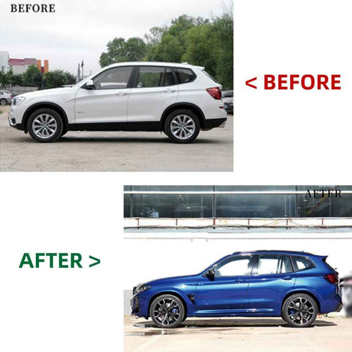 Car Craft Compatible With Bmw X3 F25 2010-2017 To X3 G01 G08 Lci 2023+ X3m F97 Upgrade Facelift Conversion Hood Fender Bodykit Bumper Headlight Taillight CC-6331