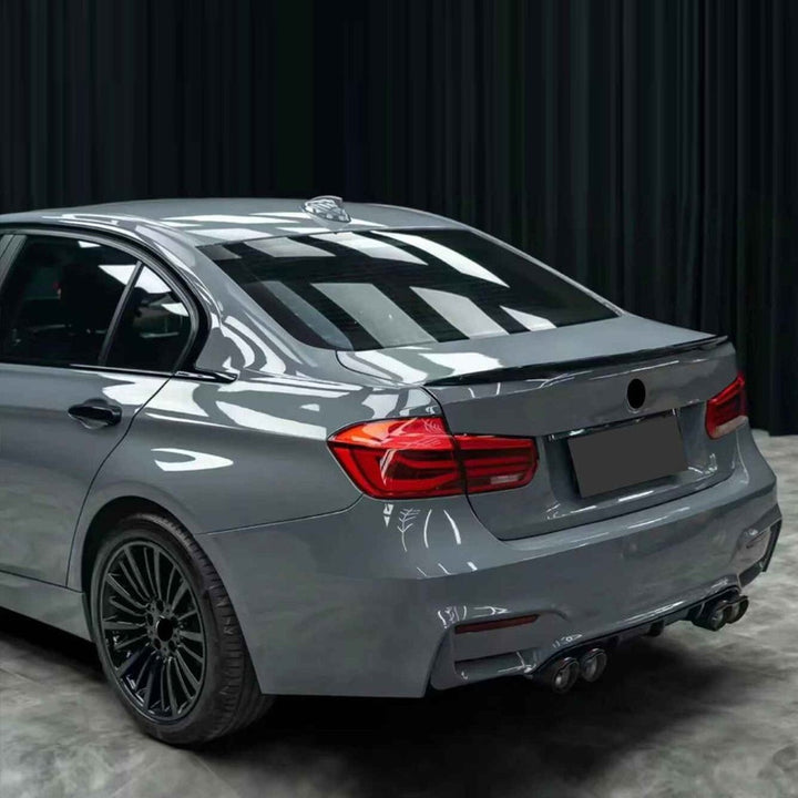 Car Craft Compatible With Bmw 3 Series F30 F80 M3 M4 Exhaust Tips Tail Pipe Midpipe Muffler With Clamp Akrapovic Carbon Fiber Look