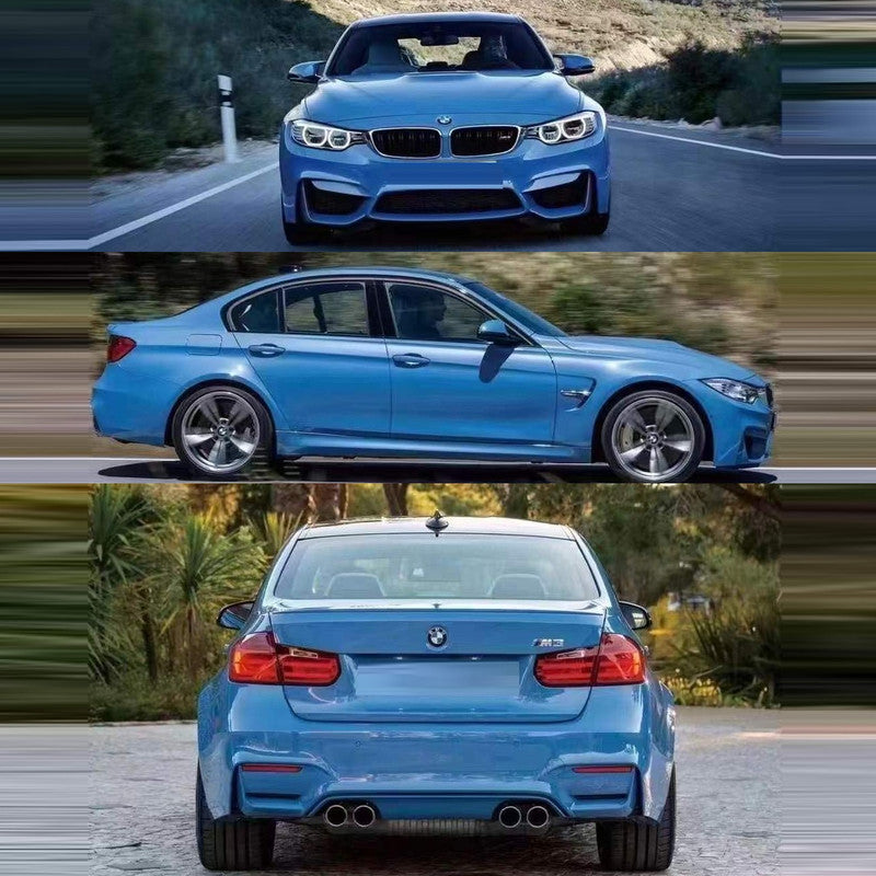 Car Craft Compatible With Bmw 3 Series F30 2012-2018 Upgrade Convert To M Sport M3 Bodykit Front Rear Bumper Hood Bonnet Grill Mirror Cover Spoiler Splitter Diffuser Front Rear Lip Fender Side Skirts - CAR CRAFT INDIA