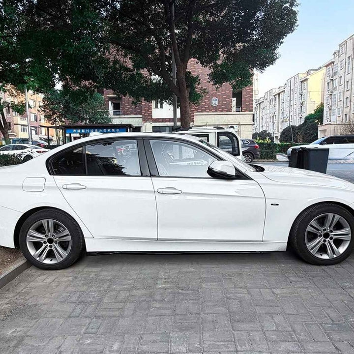 Car Craft Compatible With Bmw 3 Series F30 2012-2018 Car Side Skirts Splitter Running Board Trim Zst-1490 Gb Glossy Black - CAR CRAFT INDIA