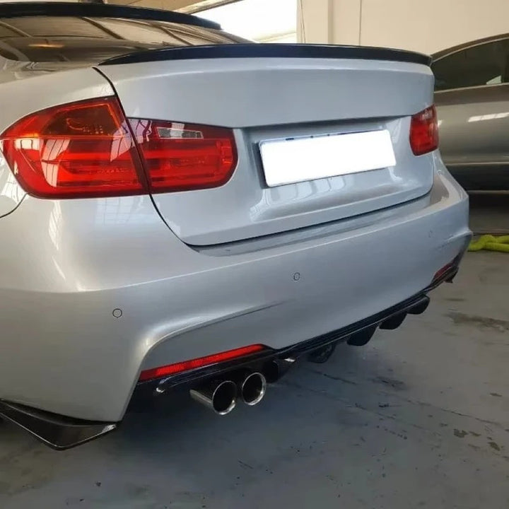 Car Craft Compatible With Bmw 3 Series F30 F80 2012-2018 M3 M4 M Sport M Performance Rear Trunk Wing Lip Boot Ducktail Spoiler Mp Style Gc F30/35-044/045 Cf Carbon Fiber Looks