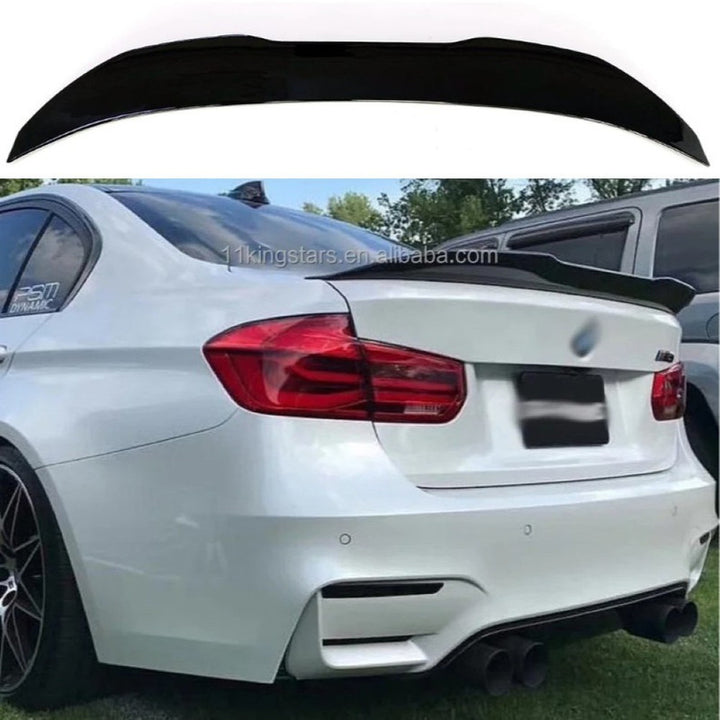 Car Craft Compatible With Bmw 3 Series F30 F80 2012-2018 M3 M4 M Sport M Performance Rear Trunk Wing Lip Boot Ducktail Spoiler Psm Style Gc F30/35-048/049 Carbon Fiber Looks