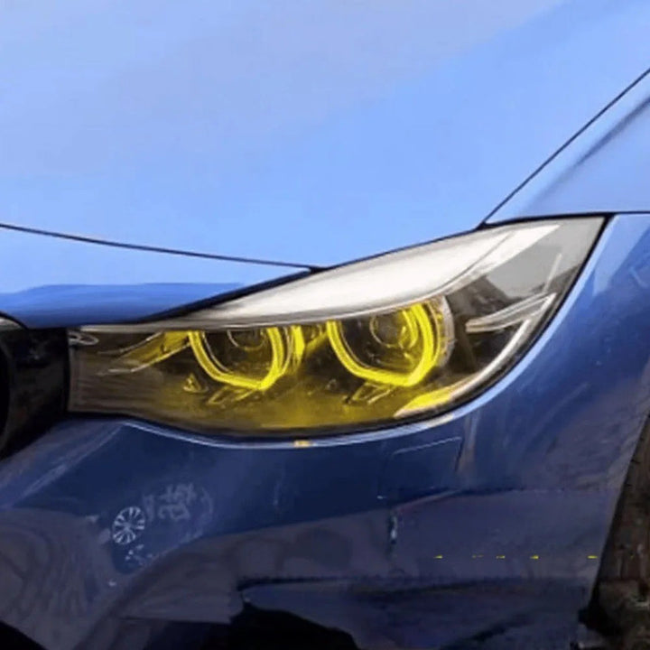 Car Craft Compatible With Bmw 3 Series Gt Lci F34 2016-2018 Led Style Headlight Drl Daytime Running Light Angel Eye Led Module Yellow Chip Color Csl Style Europe - CAR CRAFT INDIA