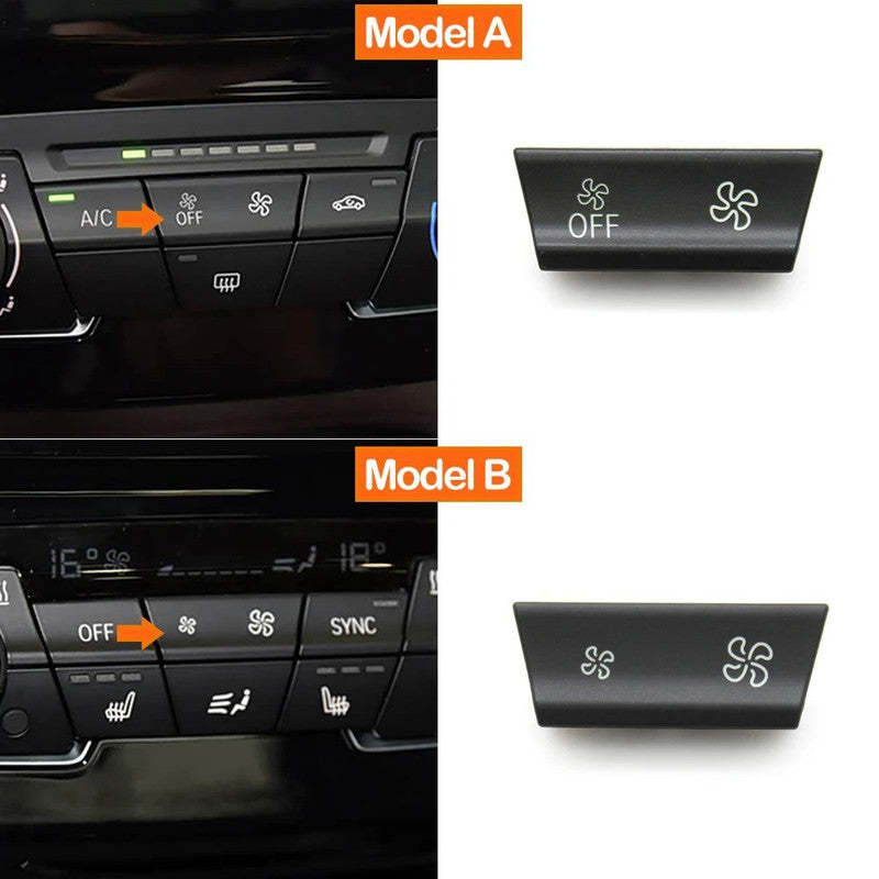 Car Craft Compatible With Bmw 1 2 Series F52 F44 F45 F46 2016-2023 X1 F48 F49 2016-2022 Dashboard Air Conditioner Ac Button Wind Volume Fan Climate Control Switch 64115a42d69-a2-1 With Off Button A