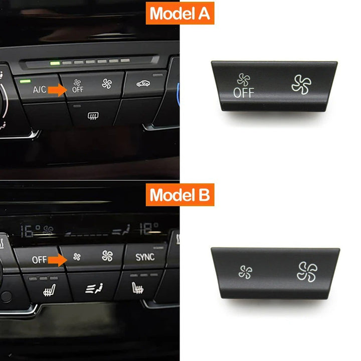 Car Craft Compatible With Bmw 1 2 Series F52 F44 F45 F46 2016-2023 X1 F48 F49 2016-2022 Dashboard Air Conditioner Ac Button Wind Volume Fan Climate Control Switch 64115a42d69-a2-1 With Off Button A