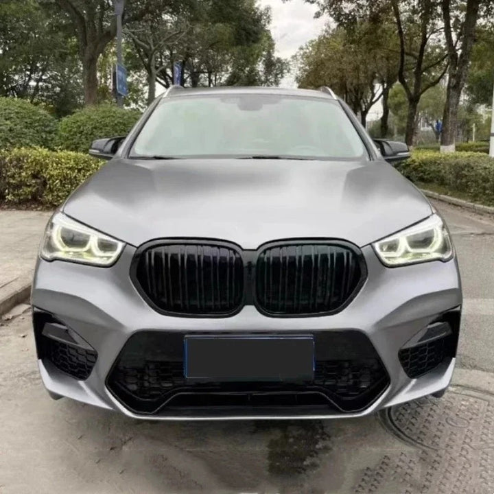 Car Craft Compatible With Bmw X1 F48 F49 2016-2022 Upgrade Facelift Convert To X3 G01 G08 X3m 2023 Bodykit Bumper Mesh Side Vent Splitter Skirts Grill Exhaust Pipe Tip - CAR CRAFT INDIA