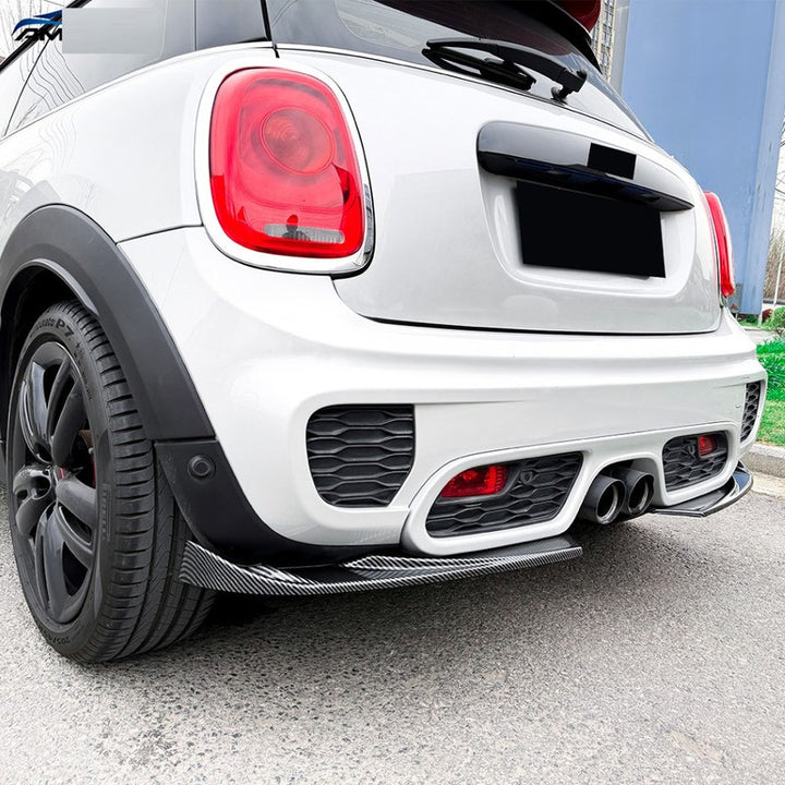 Car Craft Compatible With Mini Cooper F55 F56 F57 2014-2022 After Rear Bumper Jcw Lip Diffuser Splitter Skirt Zst-1390 Gb Gloss Black Zst-1390 Gb Gloss Black