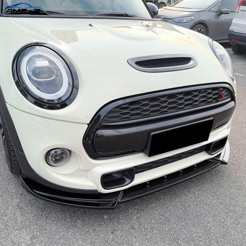 Car Craft Compatible With Mini Cooper F55 F56 F57 2014-2022 Front Bumper Lip Jcw Splitter Skirt Zst-1367 Gb Gloss Black Zst-1367 Gb Gloss Black