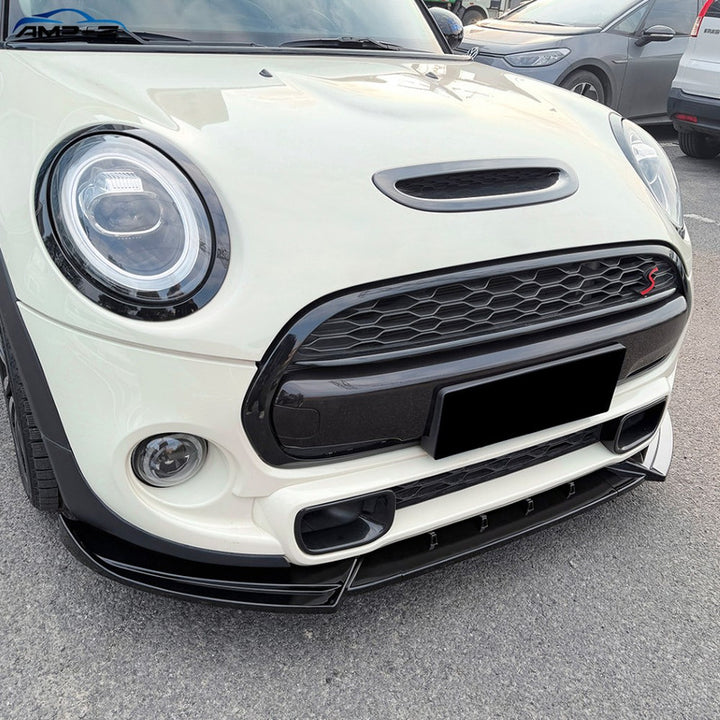 Car Craft Compatible With Mini Cooper F55 F56 F57 2014-2022 Front Bumper Lip Jcw Splitter Skirt Zst-1367 Gb Gloss Black Zst-1367 Gb Gloss Black