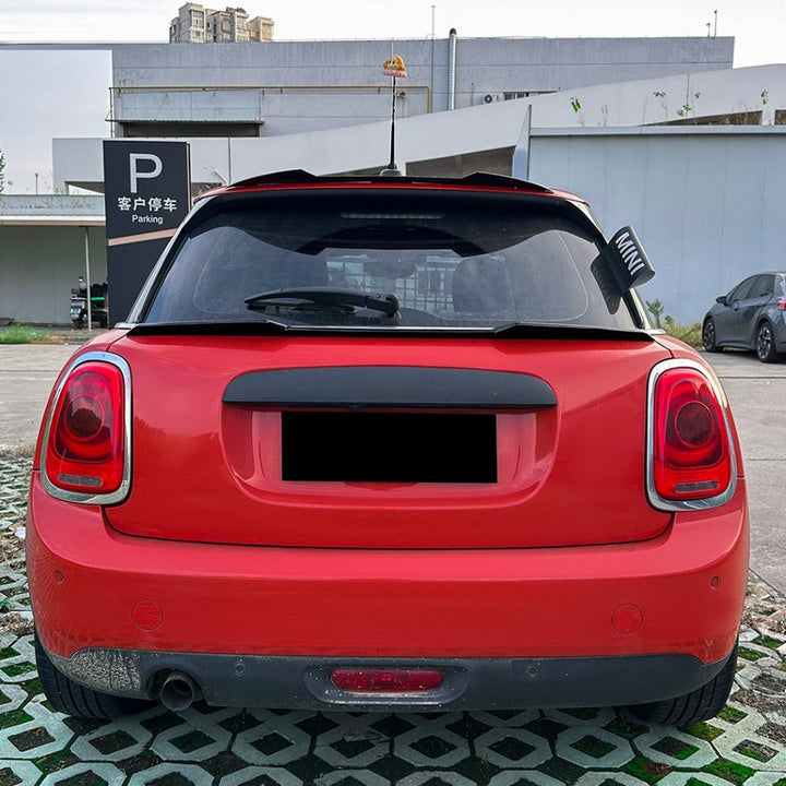 Car Craft Compatible With Mini Cooper F55 F56 2014-2022 Rear Trunk Wing Boot Lip Roof Mid Spoiler Zst-1342 Cf Carbon Fiber Look