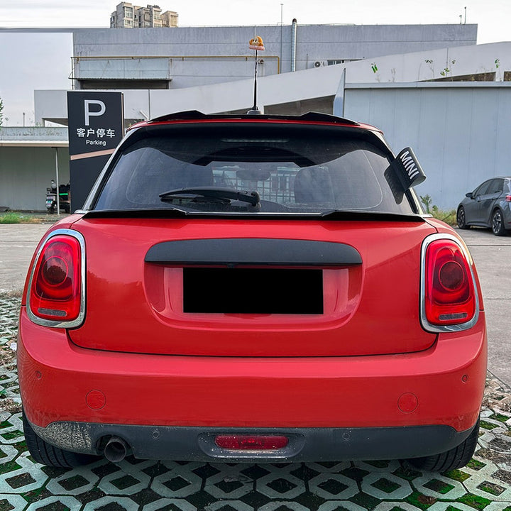 Car Craft Compatible With Mini Cooper F55 F56 2014-2022 Rear Trunk Wing Boot Lip Roof Mid Spoiler Zst-1342 Gb Gloss Black