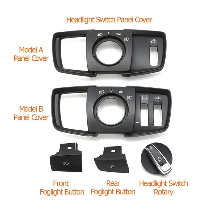 Car Craft Compatible With Bmw 2 Series X5 X6 F15 F16 F85 F86 F45 F46 2014-2019 Car Dashboard Headlight Switch Rotary Knob Button Cap Headlamp Cover Panel Fog Button Rear 61319311727-f - CAR CRAFT INDIA