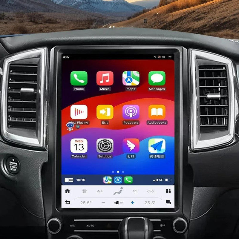 Car Craft Compatible With Ford Endeavour Everest Ranger Raptor 2016 - 2021 Android Multimedia Infotainment Touchscreen Dvd Player Carplay Android Auto 4gb +64gb 12.1 Inch Tesla Style