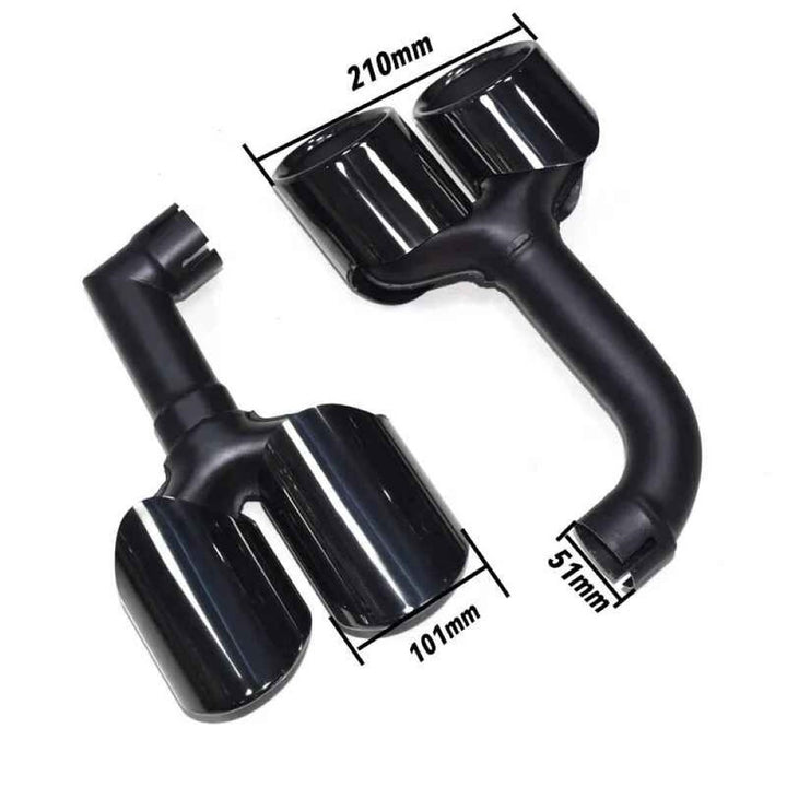 Car Craft Compatible With Bmw X3 X4 G01 G02 G08 2018-2023 Exhaust Tips Tail Pipe Midpipe Muffler With Clamp X3m X4m Style For 2.0 25i Car G01/08-007 Gc