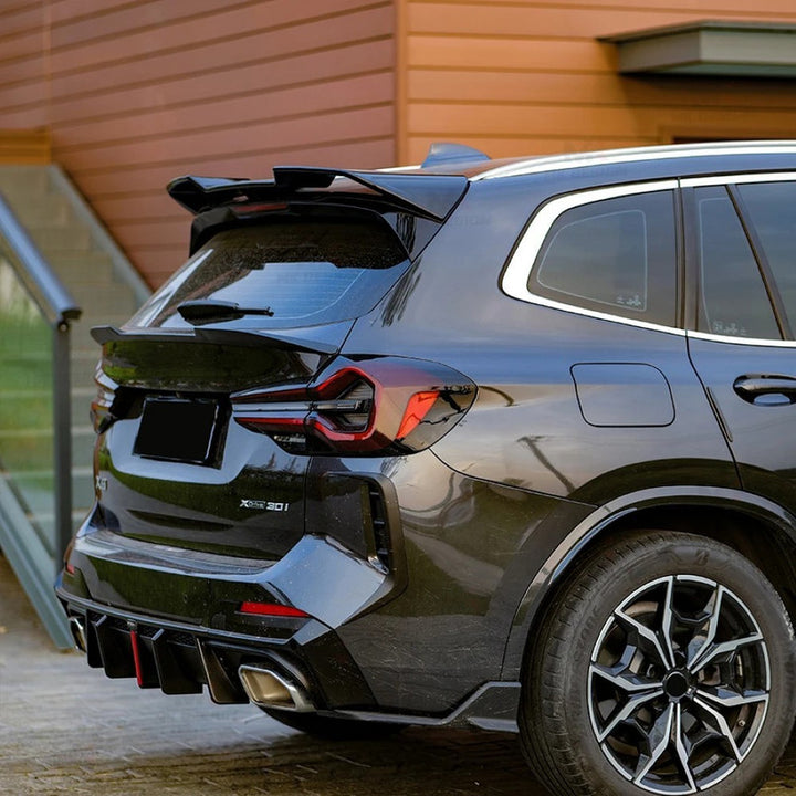 Car Craft Comptible With Bmw X3 G01 Lci 2022+ M Sport X3m Front Bumper Upgraded Bodykit Body Kit Skirts Splitter Front Rear Lip Diffuser Side Skirts Spoiler Trims Cannards Vten Style CC-9083