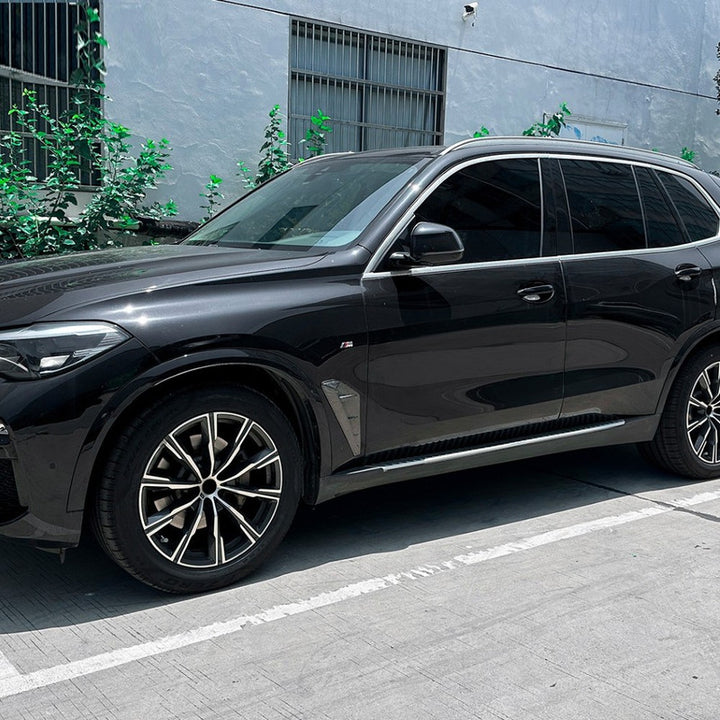 Car Craft Compatible With Bmw X5 G05 2019-2022 M Sport Side Fender Vent Cover Trim Skirt Flag Zst-1285 Gb Glossy Black