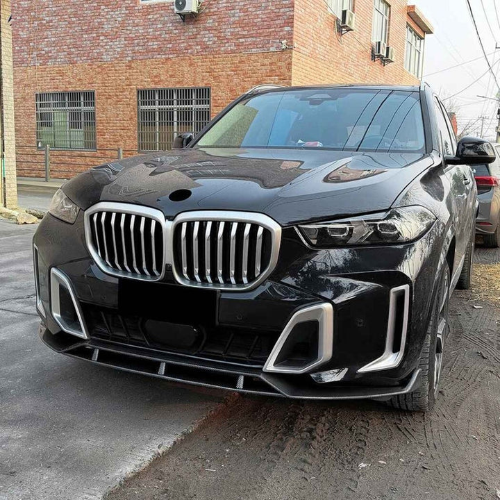 Car Craft Compatible With Bmw X5 F95 X6 F96 G05 G06 Lci M Sport 2024+ Bumper Front Lip Splitter Skirt Trim 1 Piece Zst-1500 Gb Glossy Black