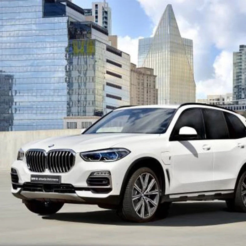 Car Craft Compatible With Bmw X5 G05 2019-2022 M Sport Mt M Tech Front Bumper Show Grill Single Silver Chrome Gc G05 G18 001