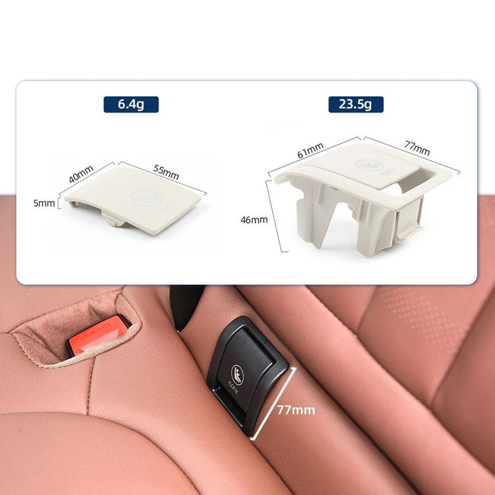 Car Craft Compatible With Bmw X5 G05 X7 G07 2019-2025 Rear Child Seat Anchor Safety Isofix Restraint Backseat Buckle Covers 52208491145 Gray White Assembly CC-9034