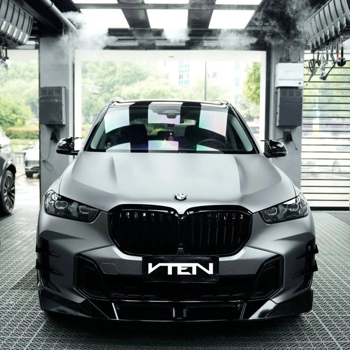Car Craft Compatible With Bmw X5 G05 2023+ M Sport X5m Front Bumper Lip Splitter Skirts Trim V Ten Vten Style - CAR CRAFT INDIA
