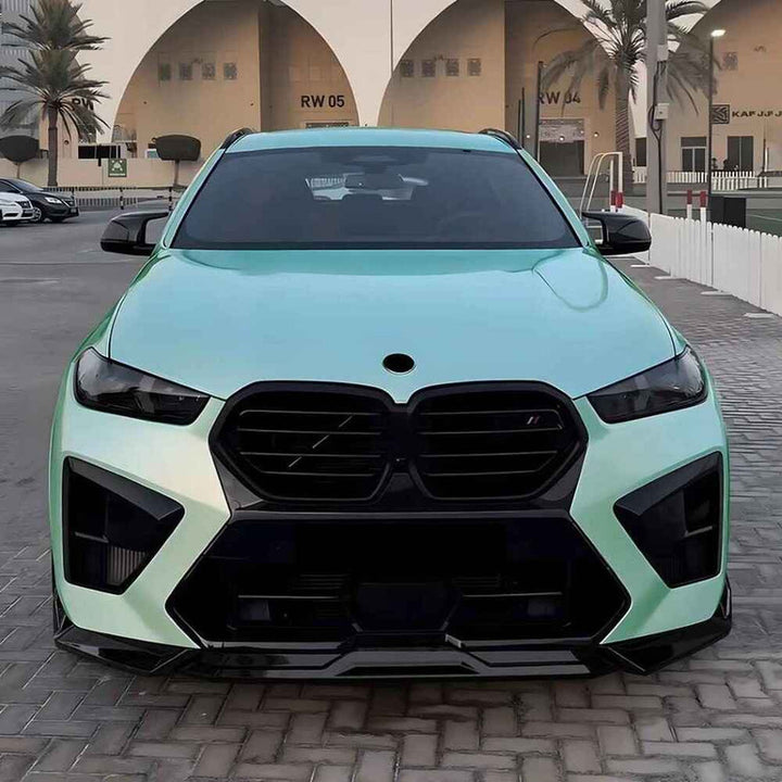 Car Craft Compatible With Bmw X5 X5m F95 X6 F96 G05 G06 Lci M Sport 2024+ Bumper Front Lip Splitter Skirt Trim Zst-1373 Gb Glossy Black
