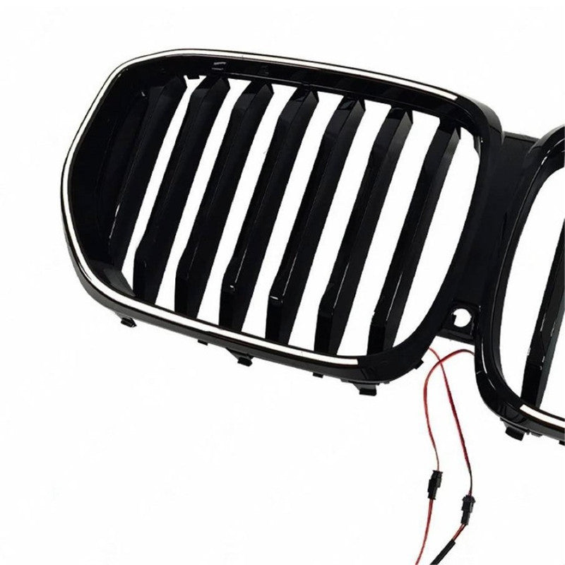 Car Craft Compatible With Bmw X5 G05 Lci 2023-2025 Front Bumper Show Illuminated Led Glow Grill Single Line CC-9672