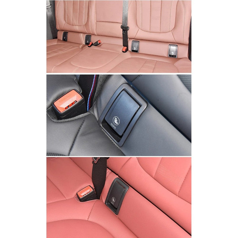 Car Craft Compatible With Bmw X6 G06 2019-2025 Rear Child Seat Anchor Safety Isofix Restraint Backseat Buckle Covers 52207939510-1 Beige CC-9024
