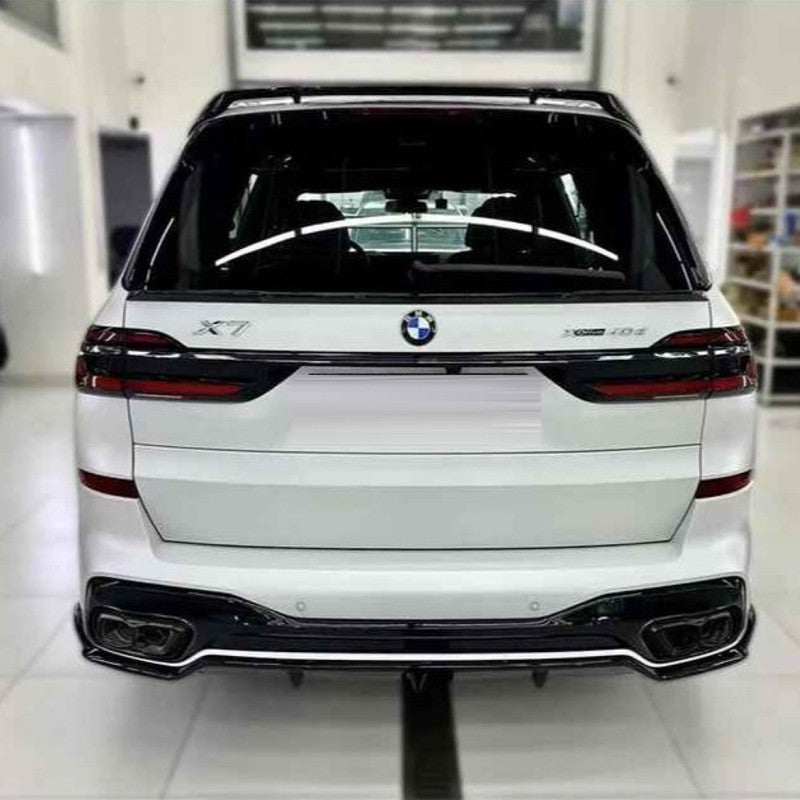 Car Craft Compatible With Bmw X7 G07 Lci 2023+ M Sport Mp M Performance Mt M Tech Bumper Upgrade Convert To X5m Aero Black Samurai Bodykit Diffuser Exhaust Front Lip Spoiler Splitter Gc