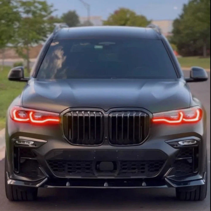 Car Craft Compatible With Bmw X7 G07 2019-2022 Headlight Led Module Daytime Drl Angel Eye Running Light Led Board Csl Chip Lemon Rgbw Multi Colour