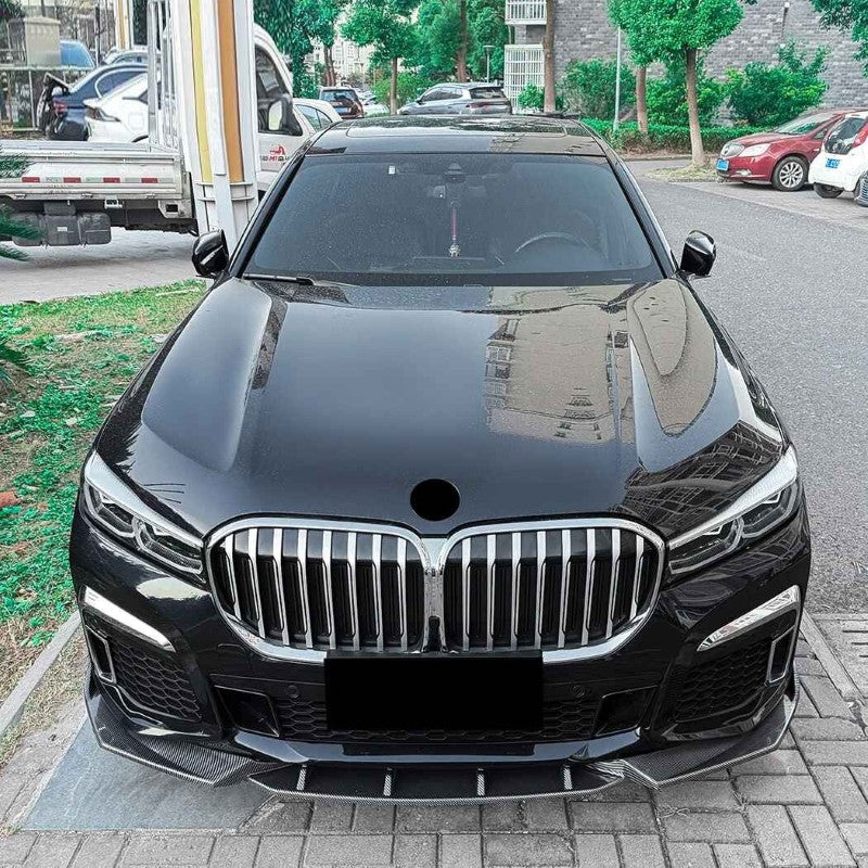 Car Craft Compatible With Bmw 7 Series G11 G12 Lci 2019-2022 M Sport Front Bumper Lip Splitter Skirts Zst-1440 Gb Glossy Black - CAR CRAFT INDIA