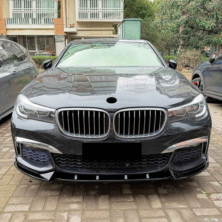Car Craft Compatible With Bmw 7 Series G11 G12 Pre-facelift 2016-2018 M Sport Bumper Front Lip Splitter Skirt Trim Zst-1537 Cf Carbon Fiber Look