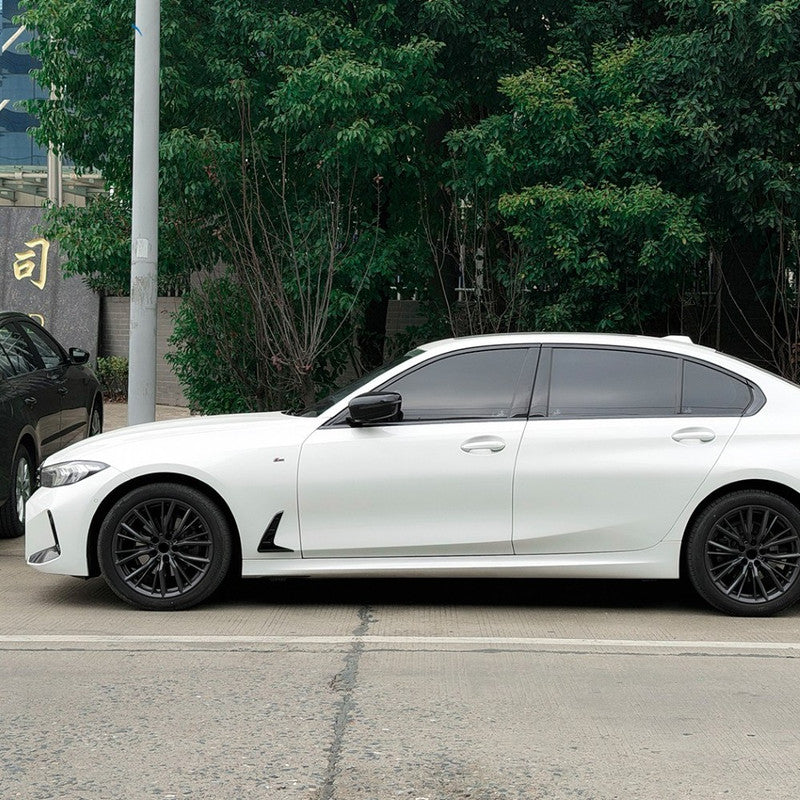 Car Craft Compatible With Bmw 3 Series G20 G28 2019-2025 Side Fender Vent Cover Trim Skirt Flag Zst-1480 Gb Glossy Black