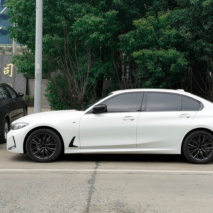 Car Craft Compatible With Bmw 3 Series G20 G28 2019-2025 Side Fender Vent Cover Trim Skirt Flag Zst-1480 Gb Glossy Black