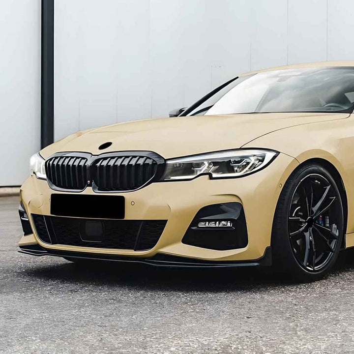 Car Craft Compatible With Bmw 3 Series G20 G21 Pre-facelift 2019-2022 Front Bumper Show Gril Glossy Black Single Line